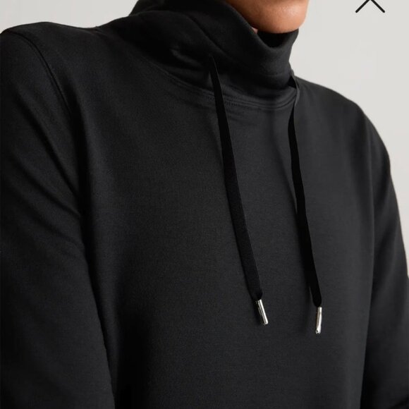 Spanx Air Essentials Mockneck sweatshirt- XS Black - Picture 3 of 8